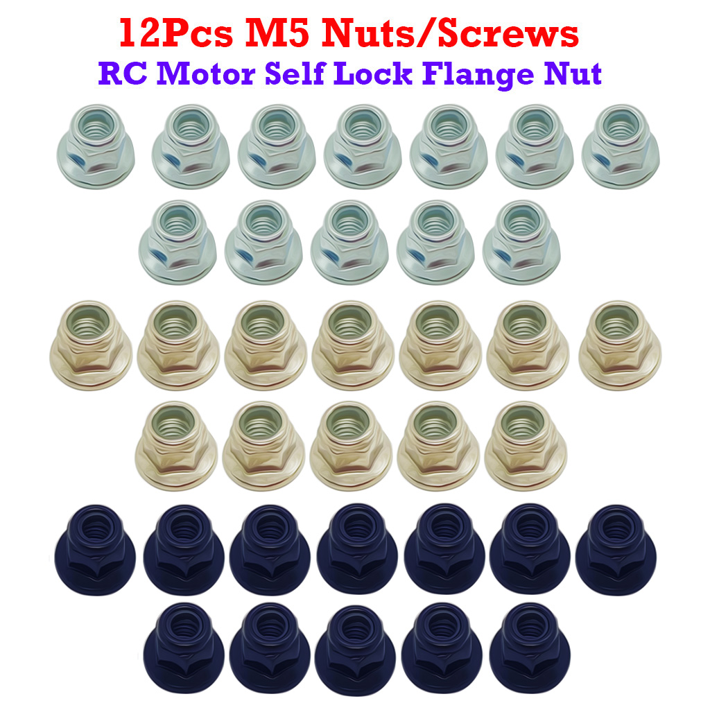 Drone Motor Rc Car - 12Pcs M5 Nylon Insert Self Lock