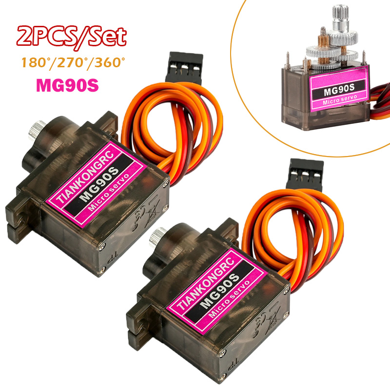 2PCS MG90S Full Metal Gear Mic - Drone Rc Parts บทวิจารณ์และราคา