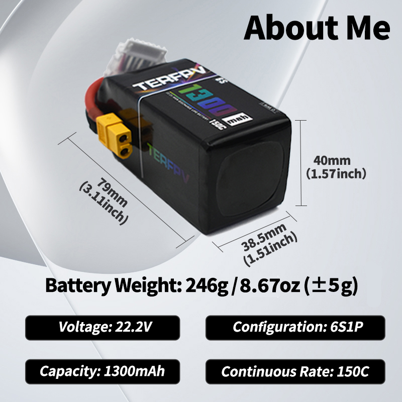 TERFPV Lipo Battery 6S 22.2V 1 - Nano Quad Fpv บทวิจารณ์และราคา