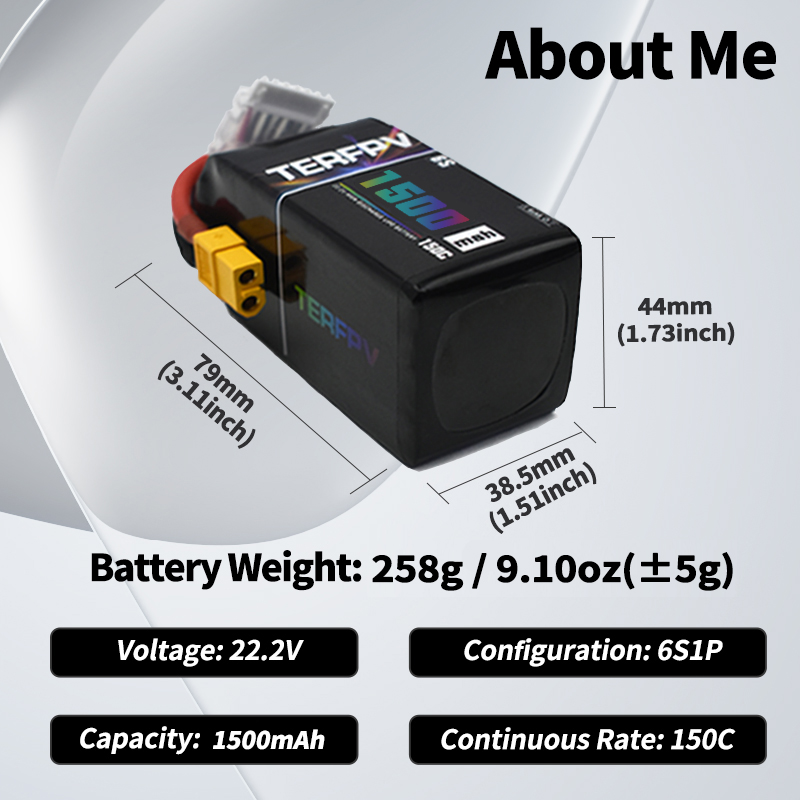 TERFPV Lipo Battery 6S 22.2V 1 - Nano Quad Fpv บทวิจารณ์และราคา