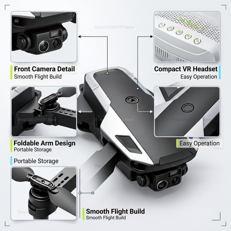Foldable M1 Mini Drone RC Quad - Drone Avion Rc บทวิจารณ์และราคา