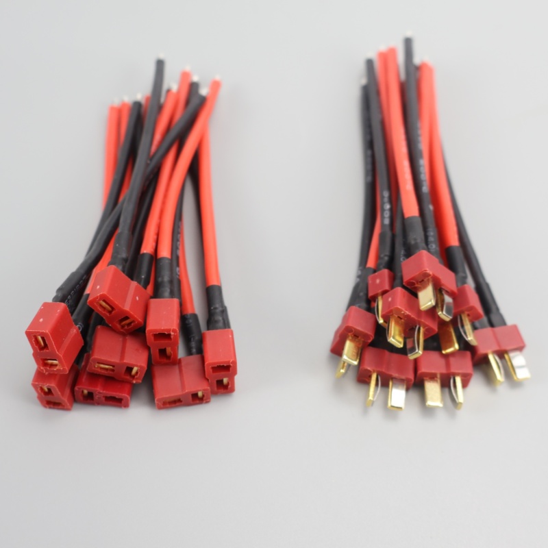 4 /8 /16 Pcs 10CM T-Plug Male  - Drone Motor Rc Car บทวิจารณ์และราคา
