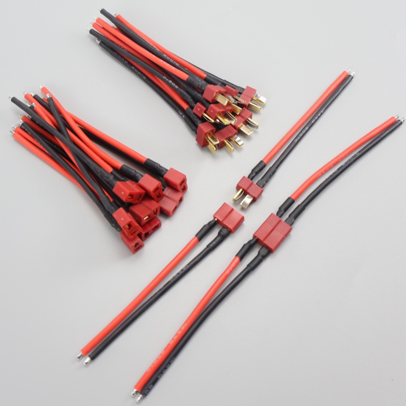 4 /8 /16 Pcs 10CM T-Plug Male  - Drone Motor Rc Car บทวิจารณ์และราคา