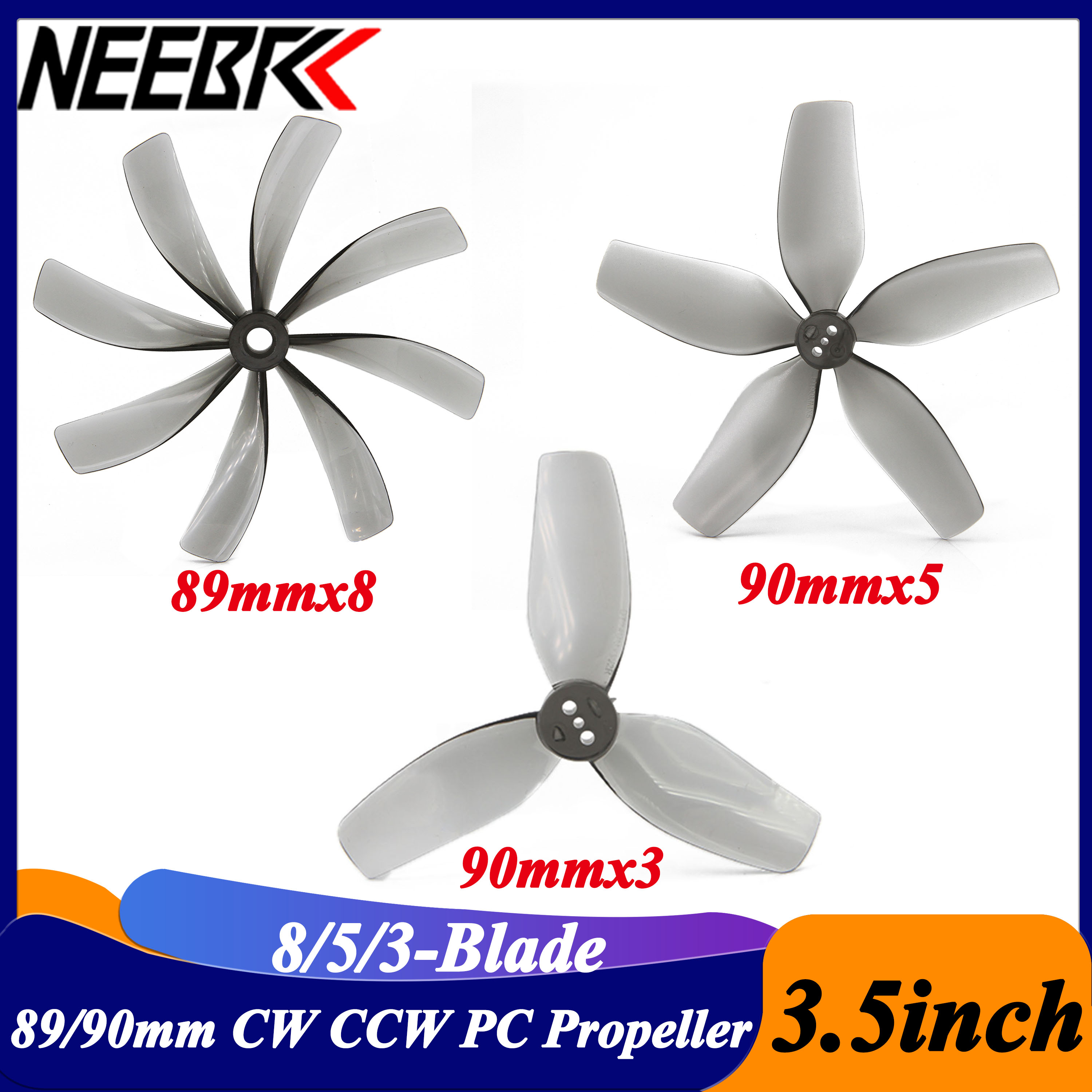 2Pairs 3.5inch 89x8 90x5 90x3  - Drone Rc Quadcopter Controller บทวิจารณ์และราคา
