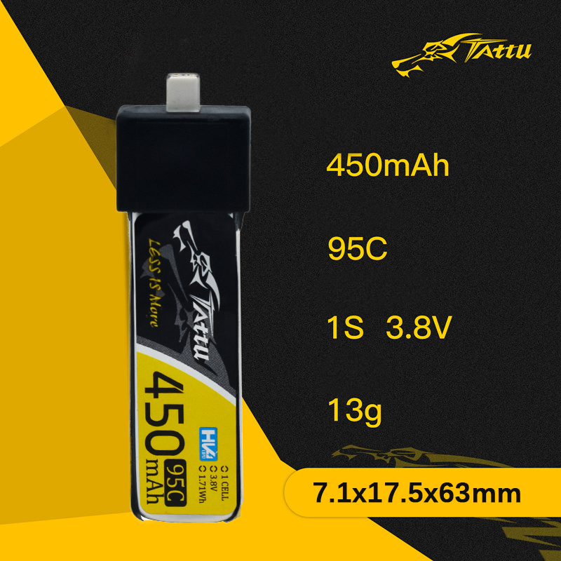3Pcs NEW TATTU 450/500/550mAh  - Nano Quad Fpv บทวิจารณ์และราคา