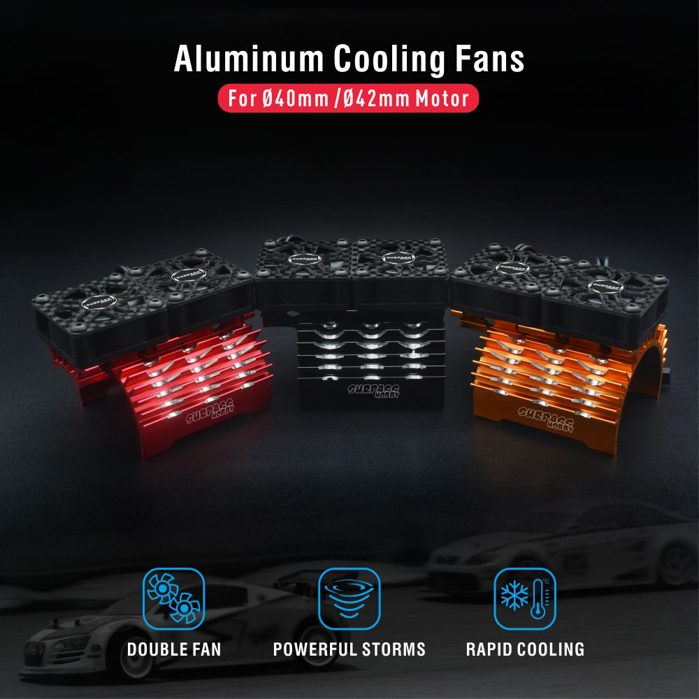 SURPASS HOBBY Dual Cooling Fan - Drone Motor Rc Car บทวิจารณ์และราคา