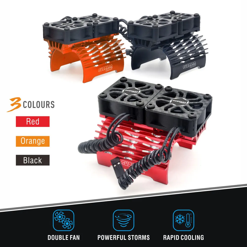 SURPASS HOBBY Dual Cooling Fan - Drone Motor Rc Car บทวิจารณ์และราคา