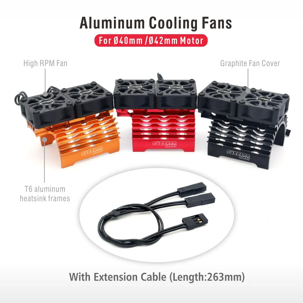 SURPASS HOBBY Dual Cooling Fan - Drone Motor Rc Car บทวิจารณ์และราคา