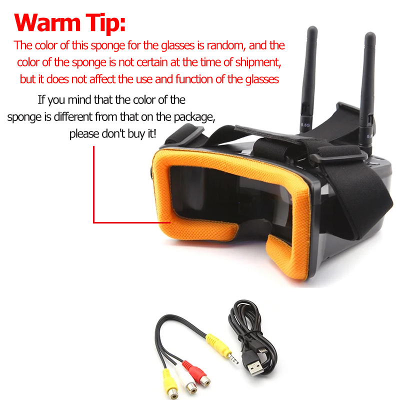 VR009 FPV Video Goggles 3Inch  - Nano Quad Fpv บทวิจารณ์และราคา
